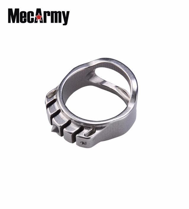 MecArmy SKF3T Dual Tritium Glass Breaker Tungsten Strike Ring Necklace