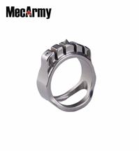 MecArmy SKF3T Dual Tritium Glass Breaker Tungsten Strike Ring Necklace with Bottle Opener