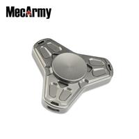 Mecarmy GP2 Ti Titanium Fidget Finger Spinner Ceramic 608 Bearings with RGB Tritium insert