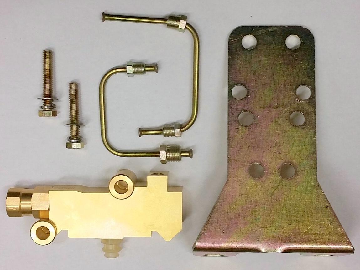 GM Proportioning Valve Brake Lines Mounting Bottom Bracket Kit Disc