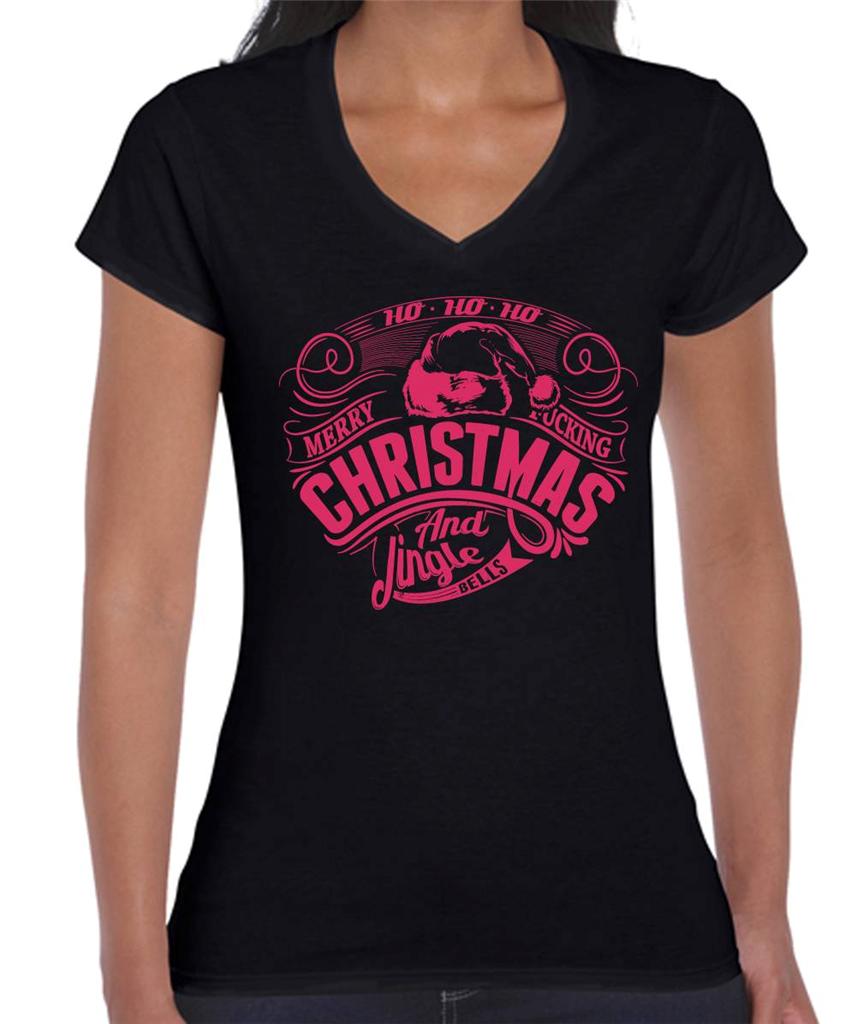 Merry Ucking Christmas Rude Funny Singlet MEN'S Ladies T Shirt Women'S TOP Size eBay