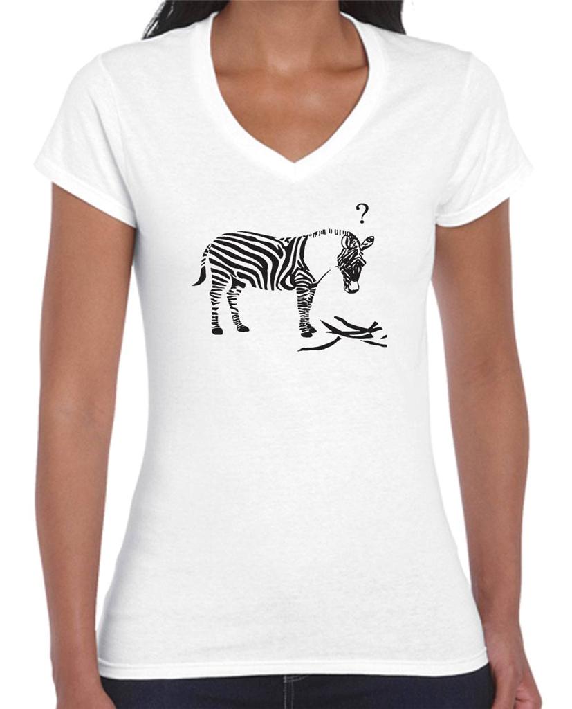 Zebra Funny Singlet Ladies T Shirt MEN'S Women'S Funky TEE ZOO NEW Size TOP eBay