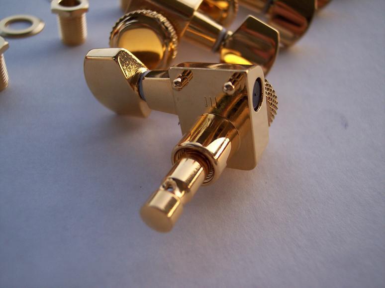GENUINE FENDER SCHALLER GOLD Locking Guitar TUNERS Strat Tele DIRECT 2 PIN FIT eBay