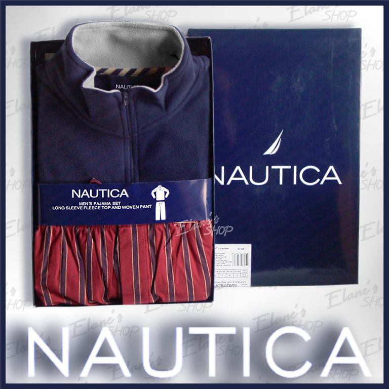 NAUTICA Fleece Lounge-Pajama Set LRG Men's BOX SET NWT