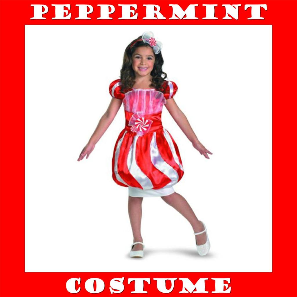 NEW Gummy Bear Peppermint Lollipop Candyland Candy Costume Dress Girl SMALL 46X