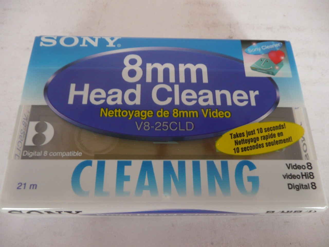 SONY 8MM VIDEO HEAD CLEANER V825CLD VIDEO 8 TAPE NEW eBay