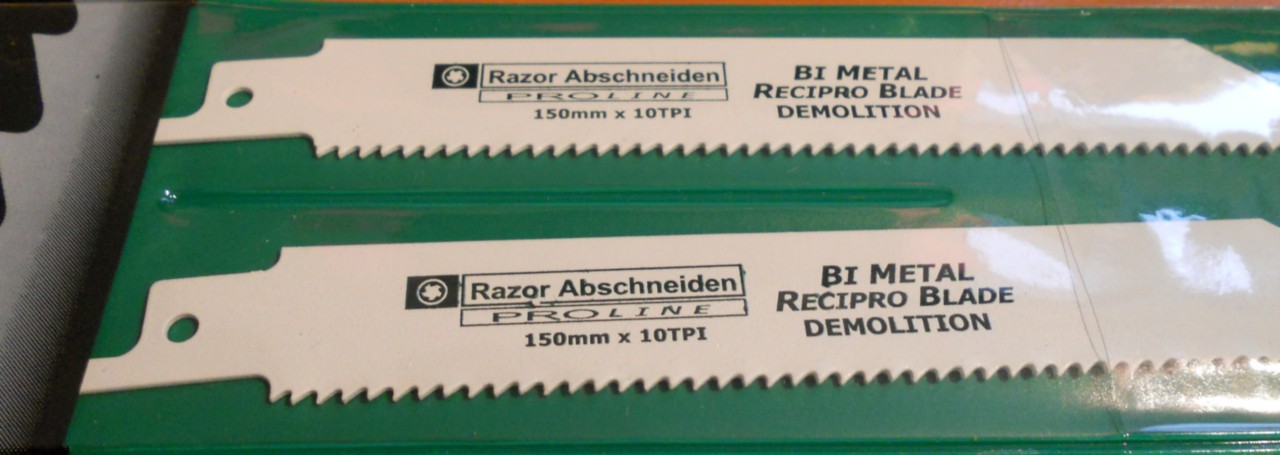 6 x DEMOLITION Reciprocating Saw Blades 6" Fit DeWalt