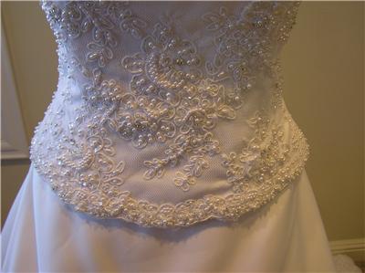   Wedding Gowns on Nwot Forever Yours 45203 Wedding Dress Bridal Gown Wh 6   Ebay
