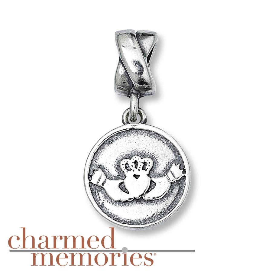 KAY-JEWELERS-CHARMED-MEMORIES-Claddaugh-DANGLE-STERLING-SILVER-CHARM ...
