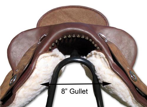 gullet saddle wide swinging fender breed hybrid half leather extra
