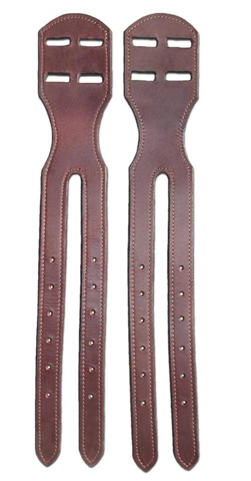 Brown Leather Western Saddle Girth Cinch Converter, Convert to use