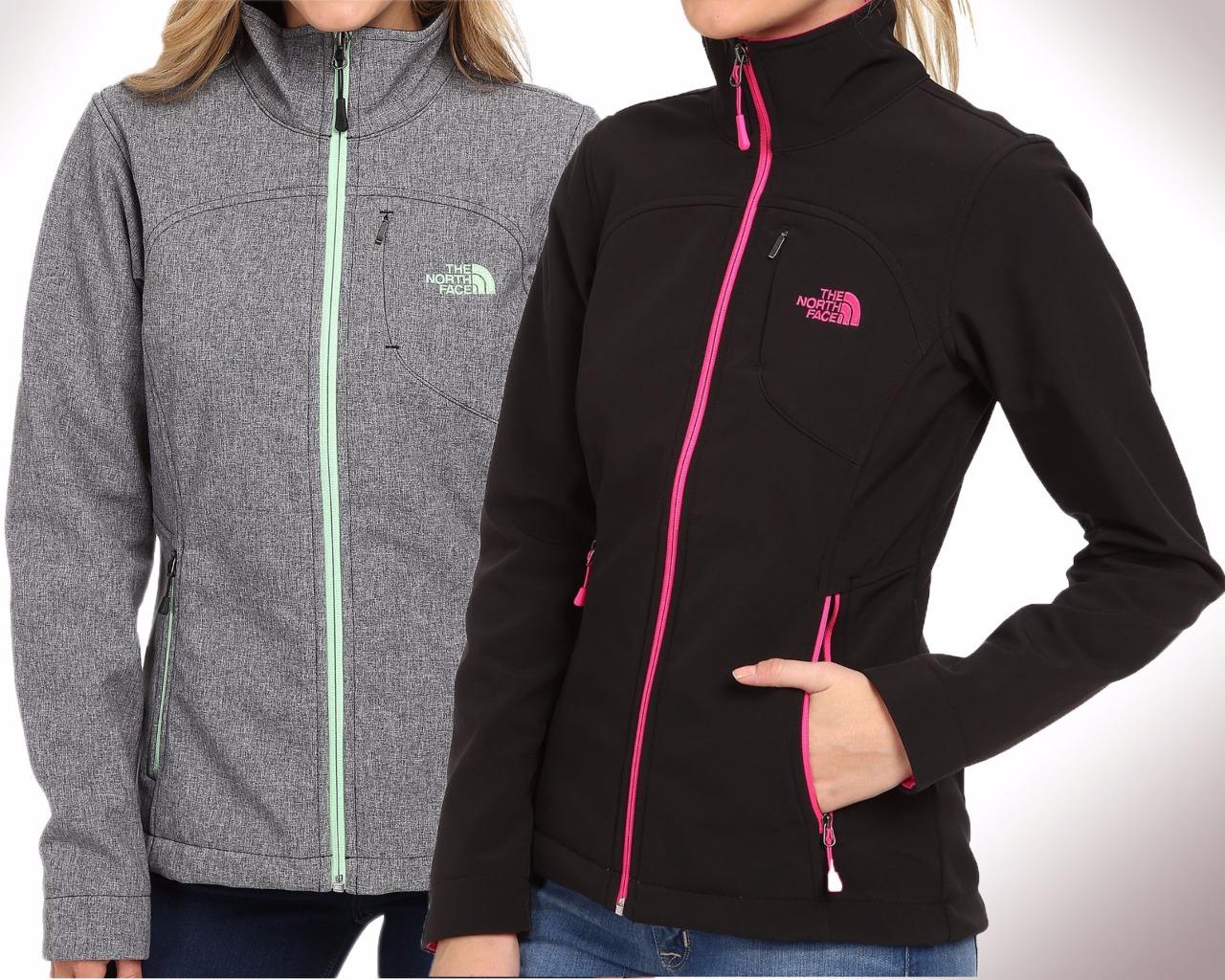 the north face black and pink jacket