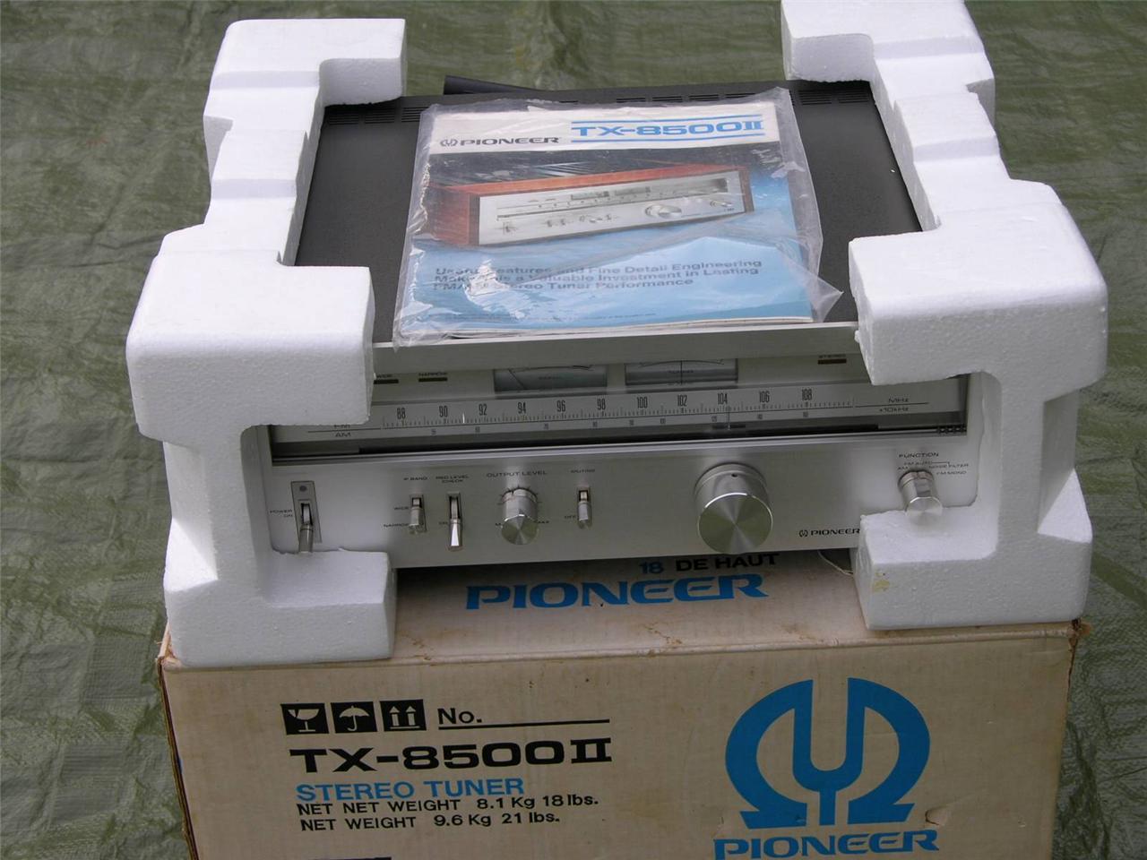 vintage Pioneer TX-8500 II Stereo Tuner with factory box / Excellent Condition