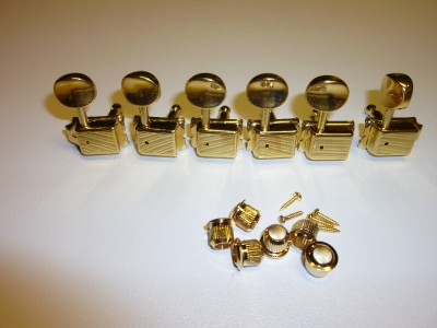 J PV "Vintage style" Tuners GOLD 3X3 OR 6 IN LINE