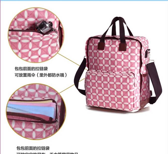 Fashion Tote Cross Body Backpack 3 Ways Taking Baby Nappy Bag Diaper