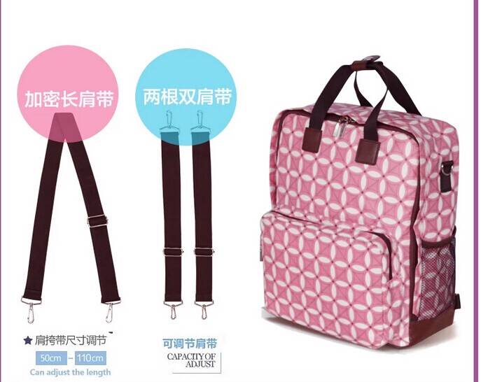 Fashion Tote Cross Body Backpack 3 Ways Taking Baby Nappy Bag Diaper
