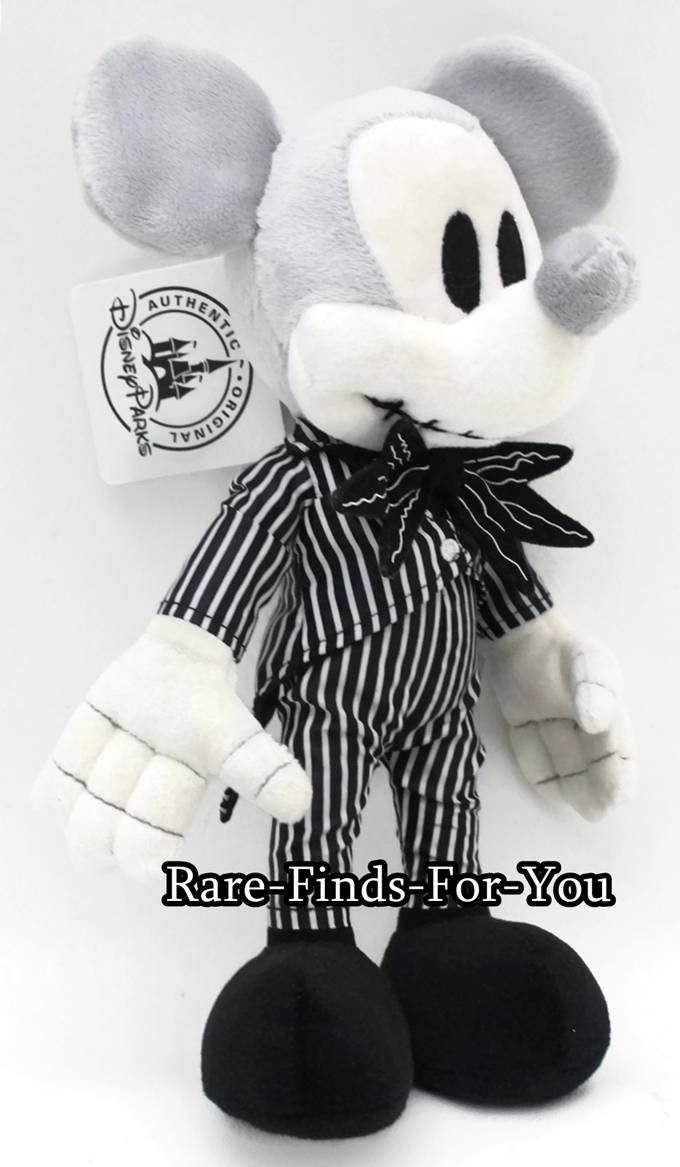 mickey mouse jack skellington plush