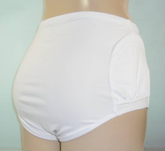 White CLASSIC WOMENS POCKETS TENNIS COURT PANTIES BRIEFS Sz S M L XL