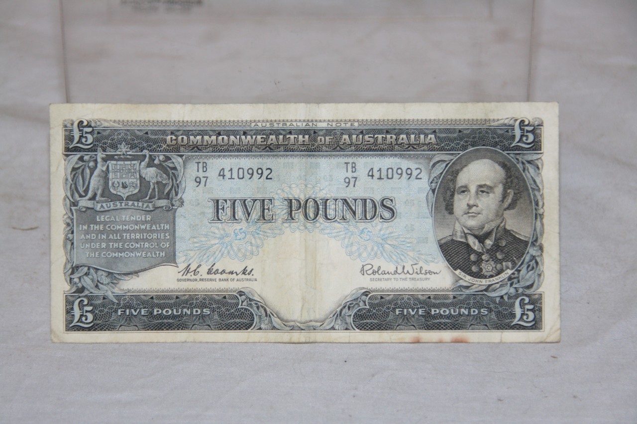 OLD COOMBS WILSON AUSTRALIAN FIVE ( 5 ) POUND NOTE eBay