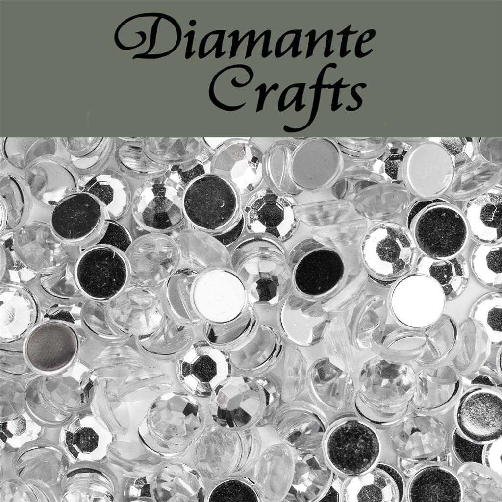 1000 Diamante Loose Flat Back Rhinestone Craft Embellishment Gem sizes