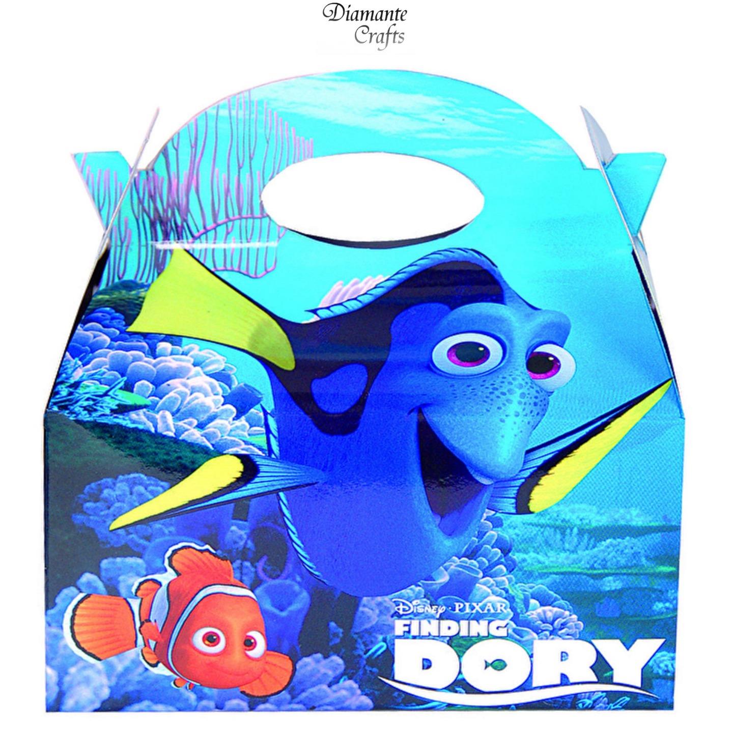 6 Party Boxes Disney Marvel Character Cardboard Lunch Food Loot Kids Treat Box eBay