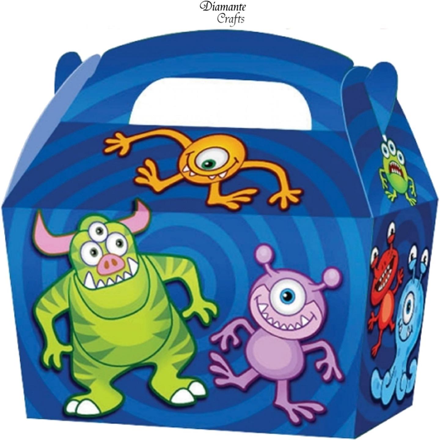 10 Party Boxes Themed Character Cardboard Lunch Food Loot Treat Box 20 Design eBay