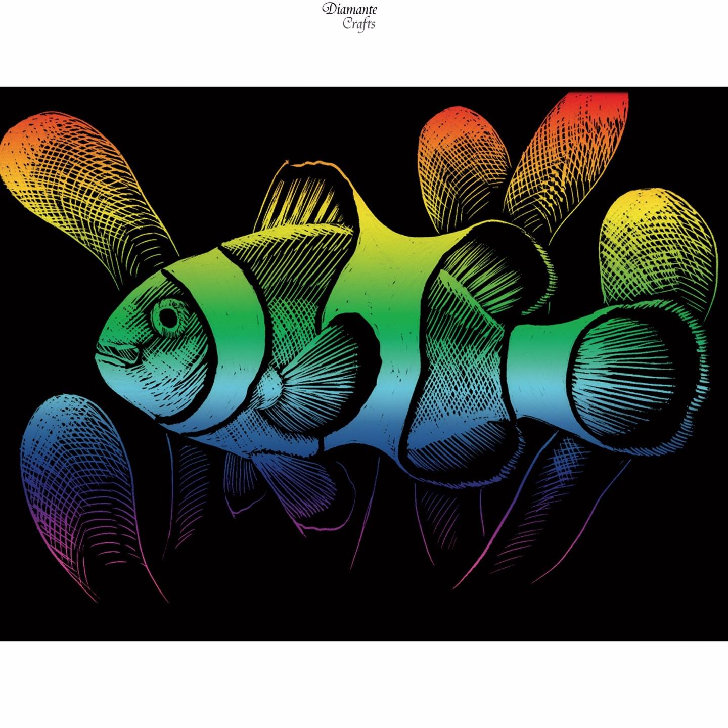 Engraving Art Scraper Foil Kit Mini A5 Silver Gold Rainbow Copper