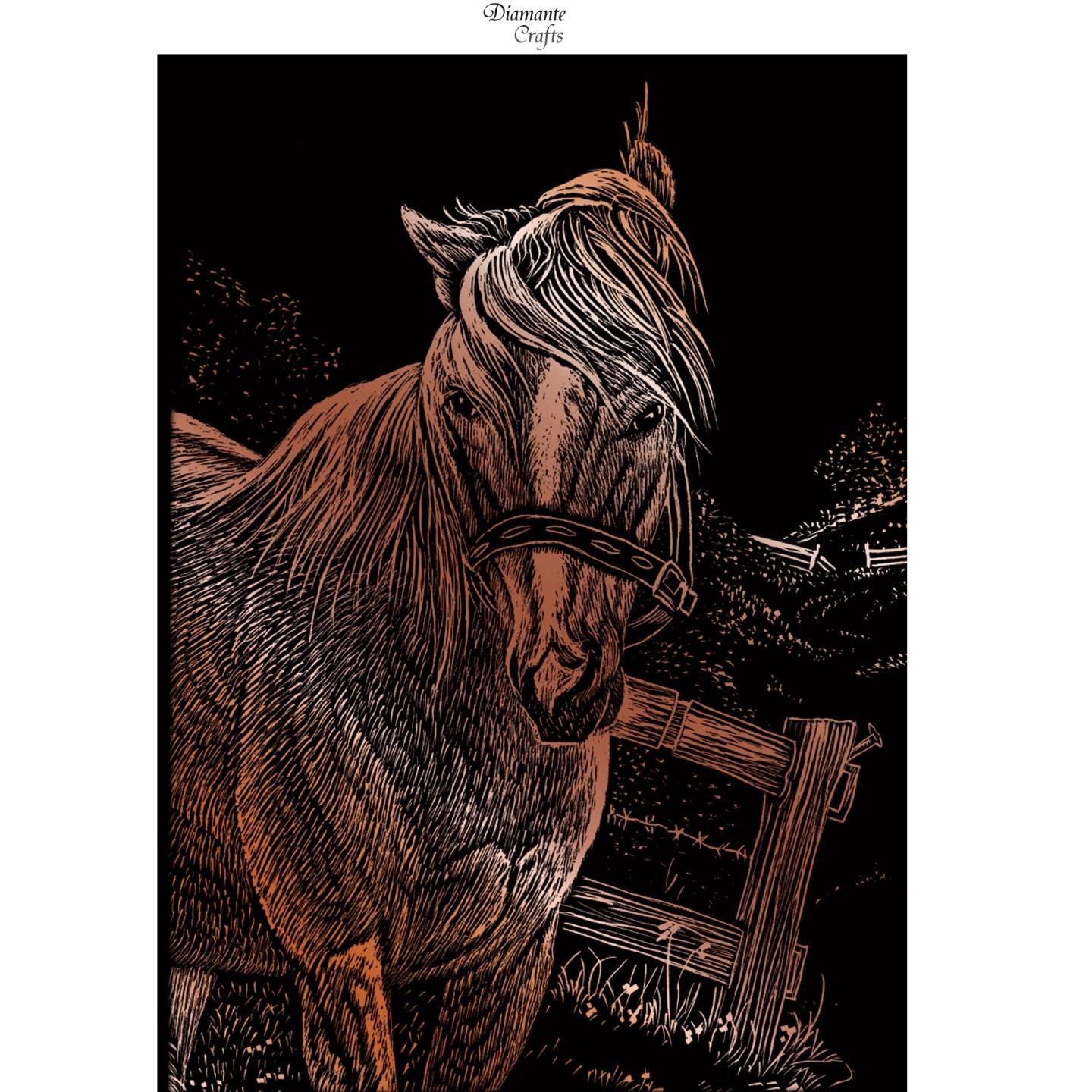 Engraving Art Scraper Foil Kit Mini A5 Silver Gold Rainbow Copper