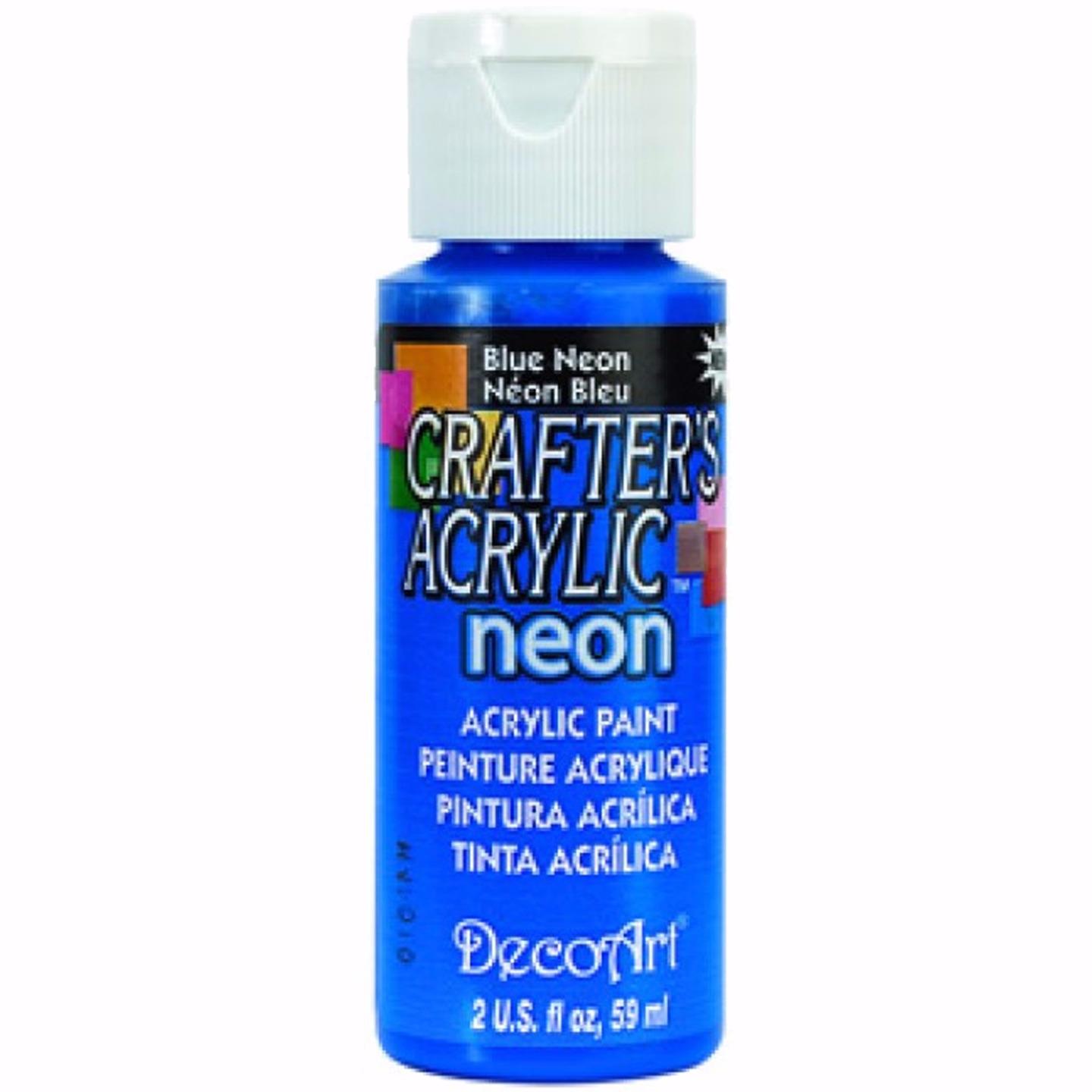 DecoArt Acrylic Paint Dazzling Metallic Neon All Purpose 59ml 2oz - 38
