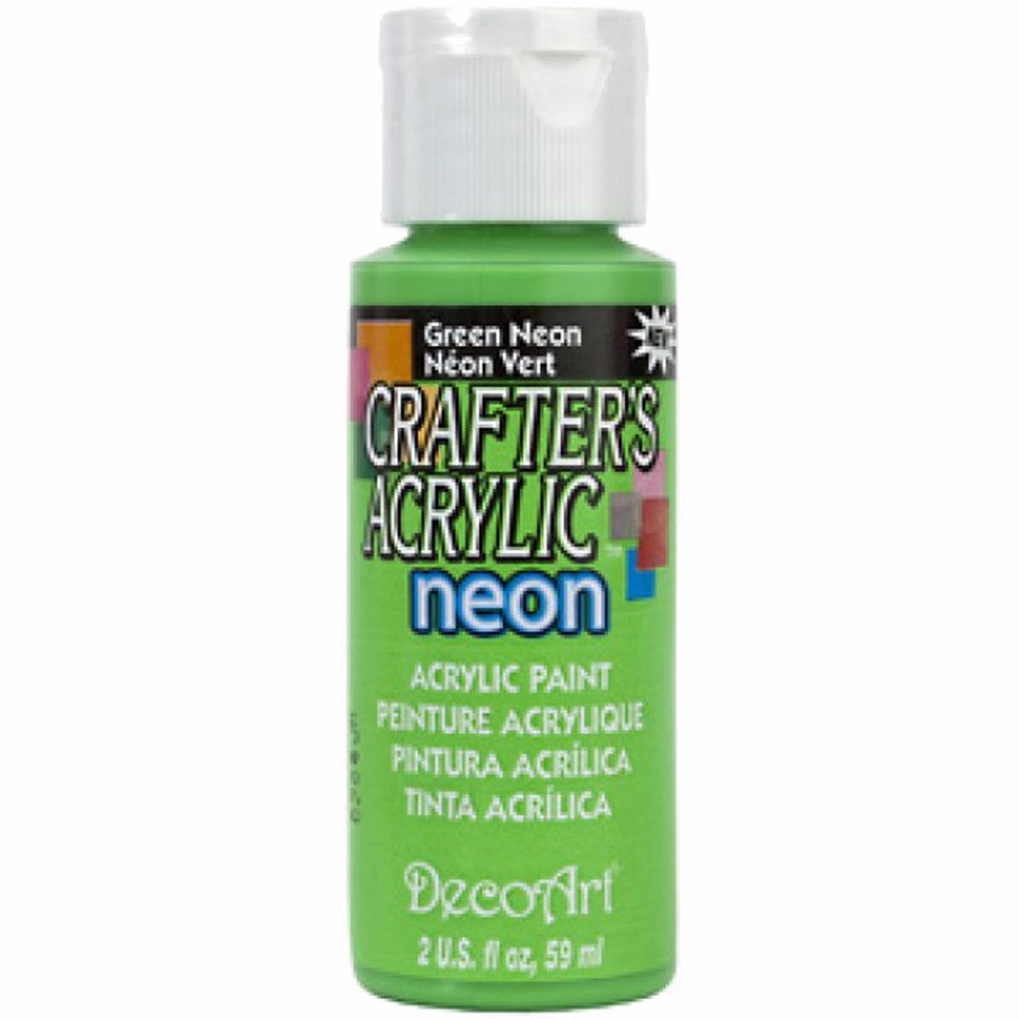 DecoArt Acrylic Paint Dazzling Metallic Neon All Purpose 59ml 2oz 38