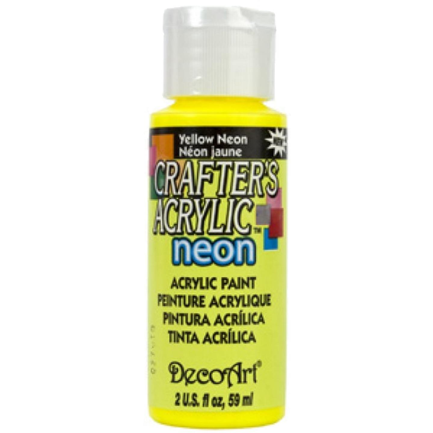 DecoArt Acrylic Paint Dazzling Metallic Neon All Purpose 59ml 2oz - 38