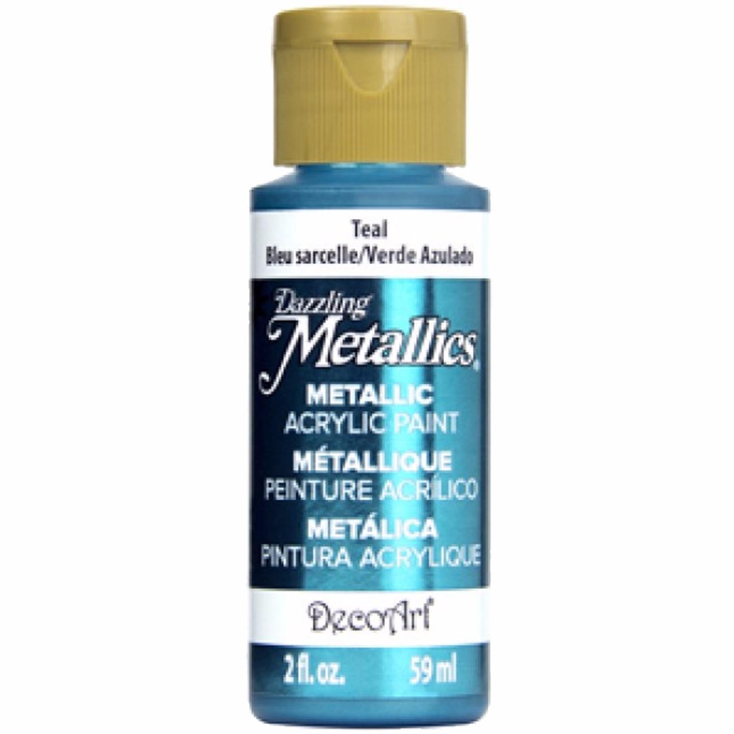 DecoArt Acrylic Paint Dazzling Metallic Neon All Purpose 59ml 2oz 38