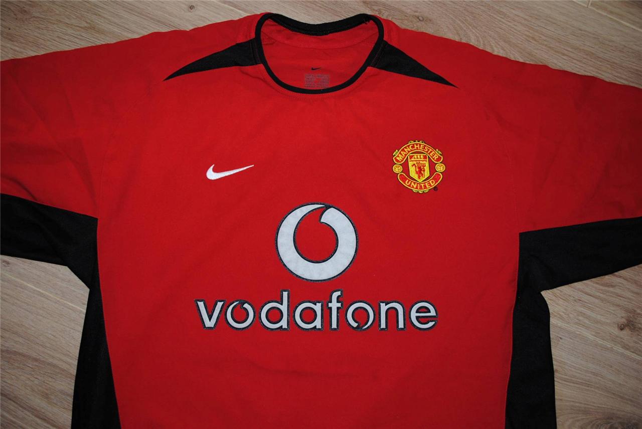 VINTAGE MANCHESTER UNITED FOOTBALL SHIRT NIKE MUFC HOME KIT 2002-03