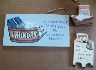 Wooden Wall  on Primitive Laundry Room Wood Sign Vintage Country Wall Room Decor