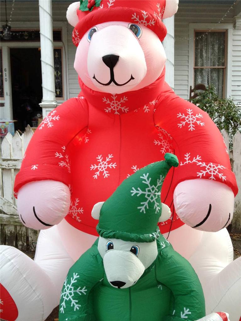 large inflatable polar bear