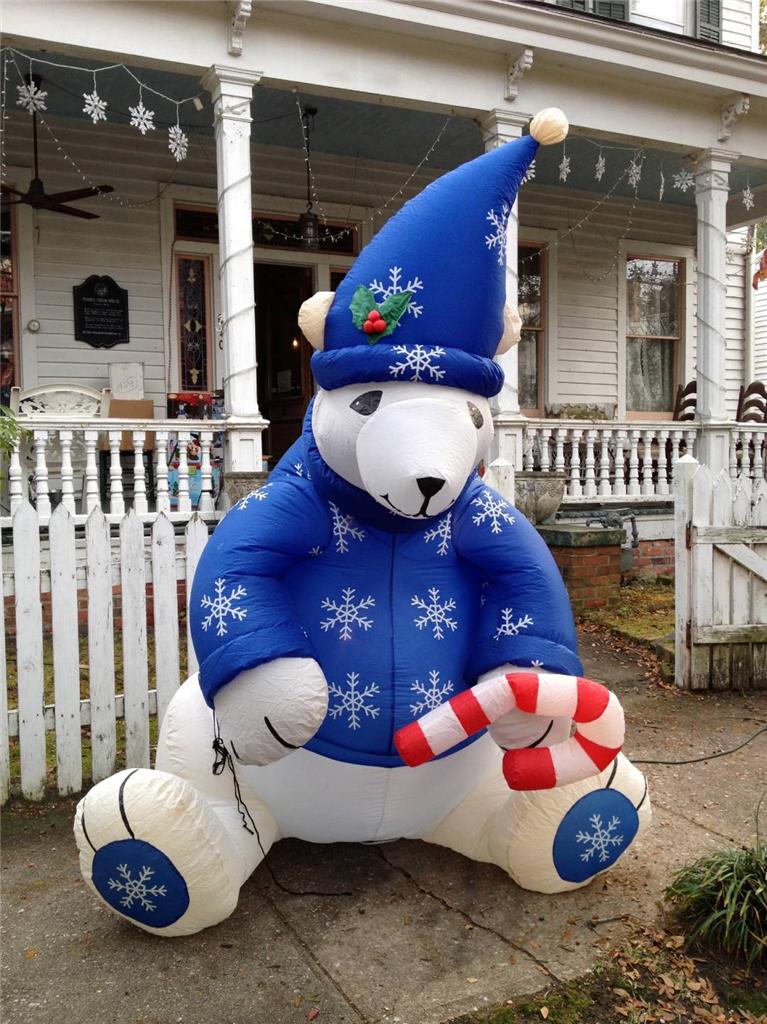large inflatable polar bear