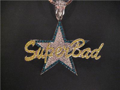 Iced  Chains  Pendants on Iced Out Lil Boosie Superbad Pendant Chain Hip Hop   Ebay
