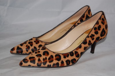 Available From Leopard print pony skin manolo blanik shoes with original box. m&s autograph flats in brown/cream, with piping detail. I HOPE THE PICTURES WILL HELP .