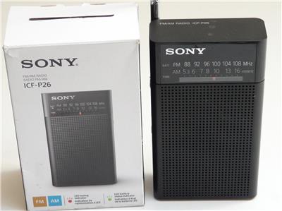 Sony ICF-P26 Portable AM/FM Radio - Black | eBay