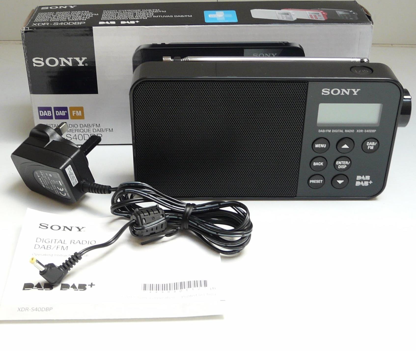 Sony XDRS40 DAB/DAB+/FM Ultra Compact Digital Radio Black