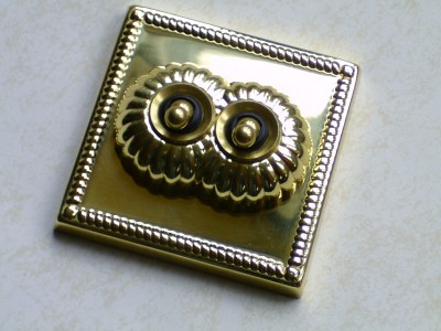 2 Gang Solid Brass light switch No wiring required NEW