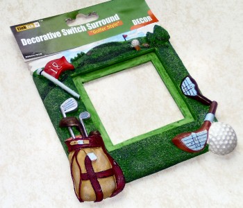 Decorative Switch Surround (Golfer Style) UK made