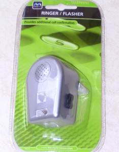 Electronic Telephone Ringer / Flasher with modem socket