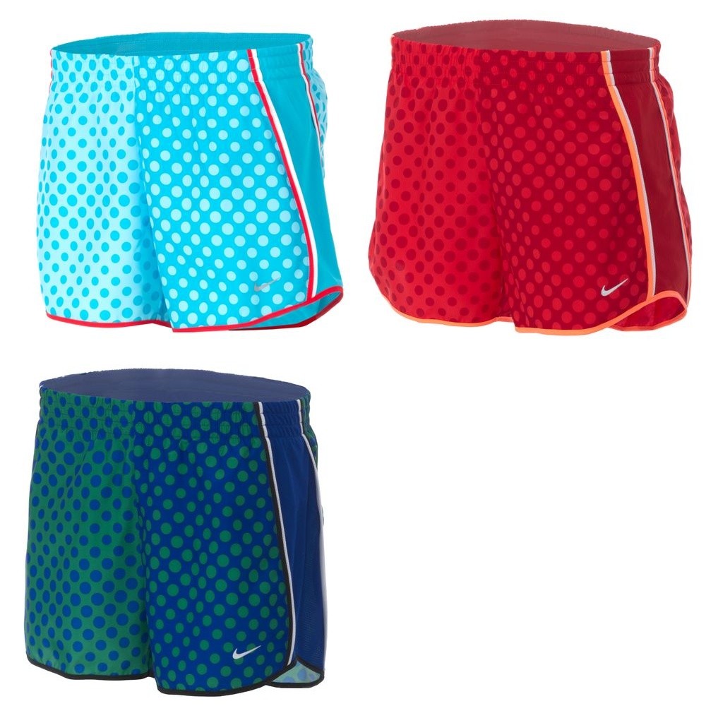 Nike Women's Pacer Polka Dot Dri Fit Running Shorts DriFit LowRise 3.