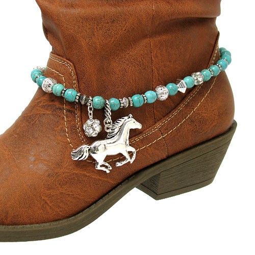 Horse Charm Western Cowgirl Cowboy Boot Jewelry Anklet Charm Strap eBay