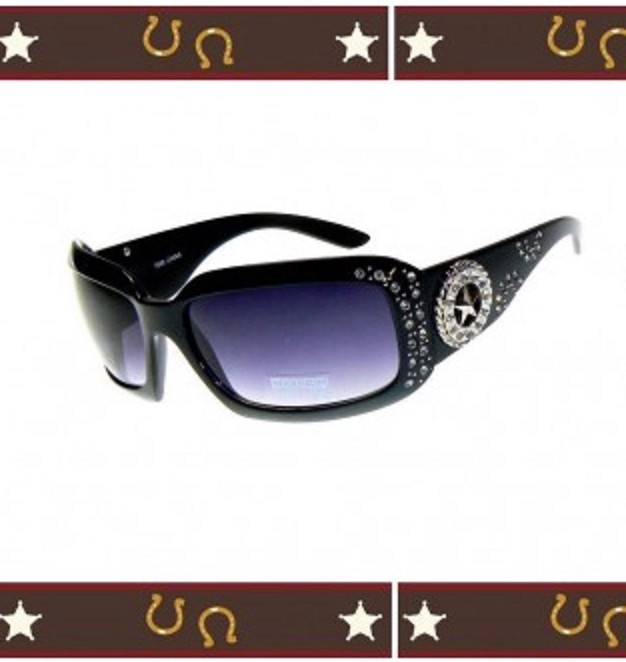 Western Bling Metal Cross Rhinestone Sunglasses eBay