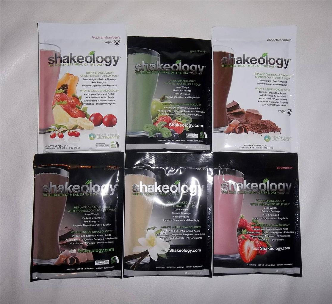 ShakeologyBeachbodyProteinShakePowderPacketsCHOOSEFLAVORandCOUNT