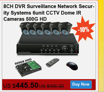 6 cameras DVR system