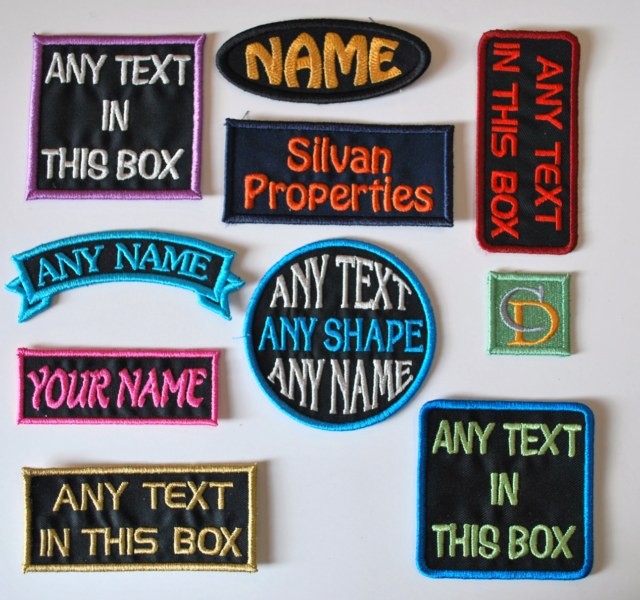 FABRIC Personalised SEWON Club Name Team Patch Badge eBay