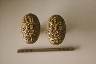  Culinary Schools  York City on Vintage Pair Of Brass New York City Schools Door Knobs   Ebay